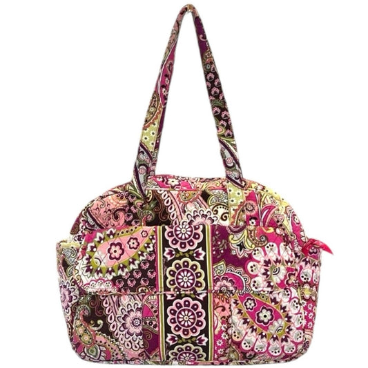 Vera Bradley Pink Shades Multicolor Handbag Tote Purse GUC