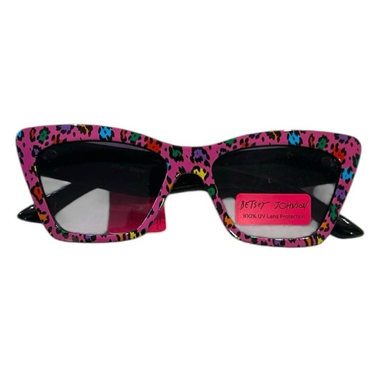 Betsey Johnson Women’s Pink Leopard Multicolor Sunglasses NWT