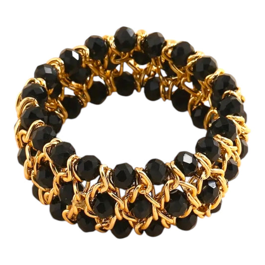 J’adore Boutique Women’s Black/Gold Chic Bracelet NWT