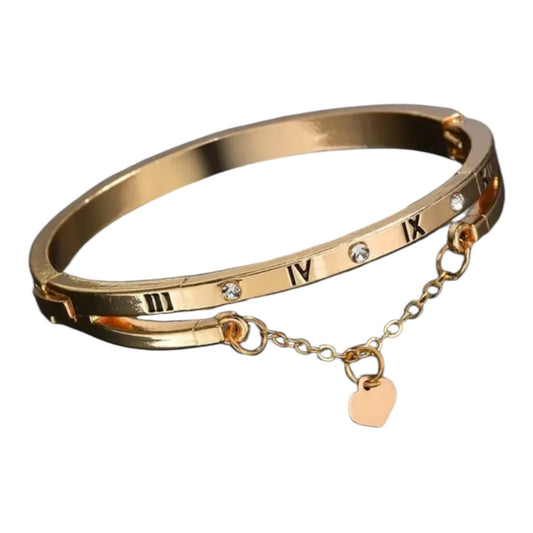 J’adore Boutique Women’s Gold Roman Numbers Bracelet NWT