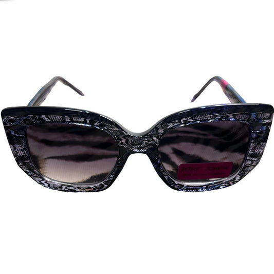 Betsey Johnson Women’s Purple/Black Snakeskin Sunglasses NWT