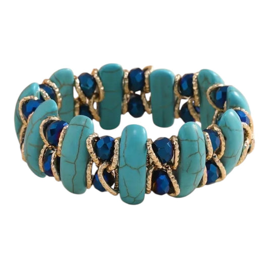 J’adore Boutique Women’s Turquoise Crystal Bangle Bracelet NWT